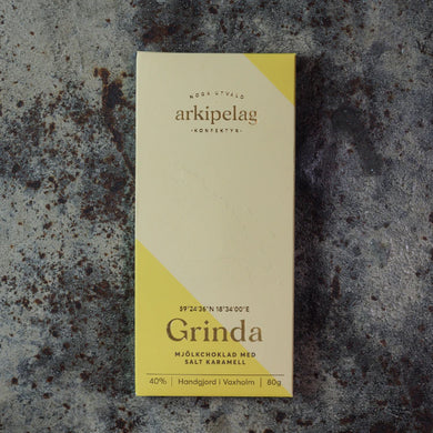 Grinda - Mjölkchoklad 40% med salt karamell